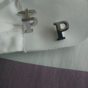 COPY - "P"initial  cufflinks$33& free frenchcuff …